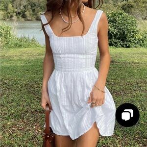 Lorinda mini dress white petite